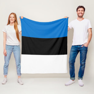 Estonia flag fleece blanket