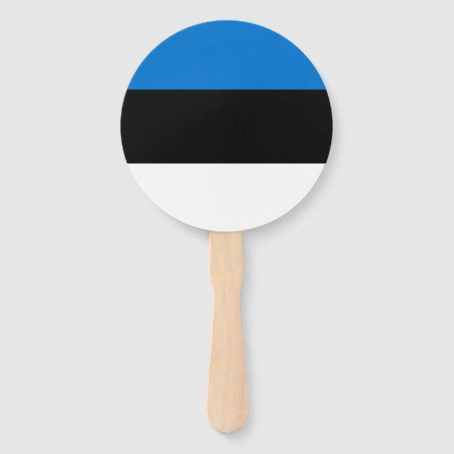Estonia Flag Hand Fan (Front)