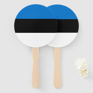 Estonia flag hand fan
