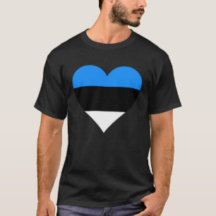 Estonia Flag Heart Estonia Gifts Love Estonia Pull T-Shirt