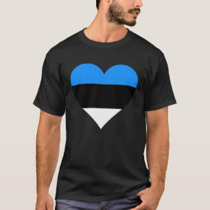 Estonia Flag Heart Estonia Gifts Love Estonia T-Shirt