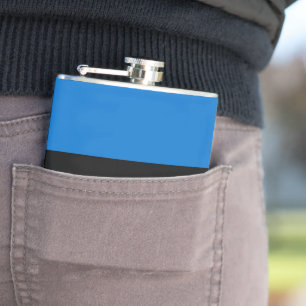 Estonia flag hip flask