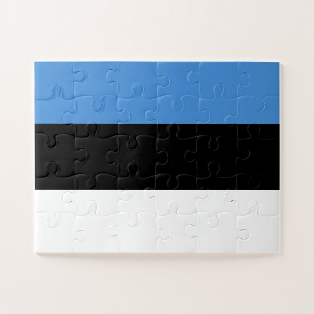Estonia Flag Jigsaw Puzzle (Horizontal)