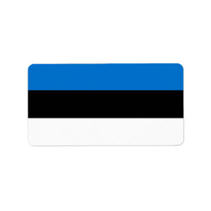 Estonia flag label