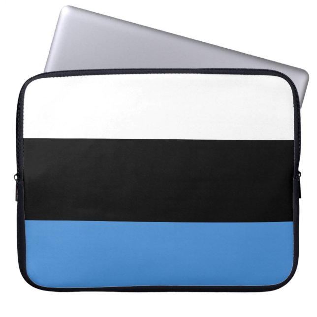 Estonia Flag Laptop Sleeve (Front)