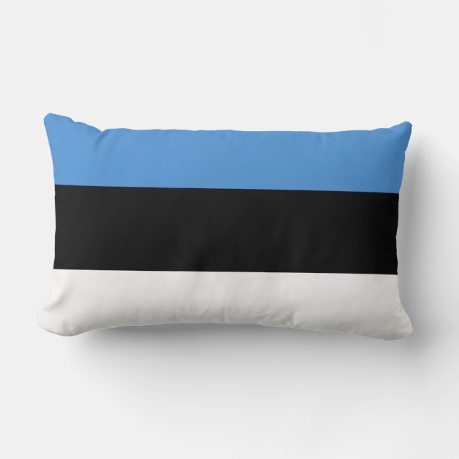 Estonia Flag Lumbar Cushion (Front)