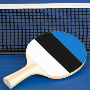 Estonia flag ping pong paddle