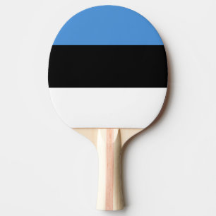 Estonia Flag Ping Pong Paddle