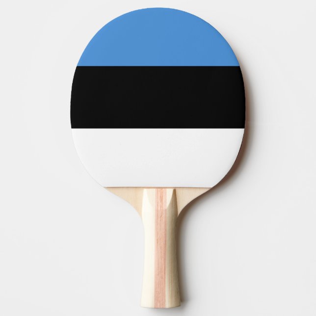 Estonia Flag Ping Pong Paddle (Front)