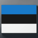 Estonia Flag Plaque<br><div class="desc">Celebrate Estonian heritage with elegance and pride using this beautiful plaque featuring the flag of Estonia! This striking decorative plaque showcases the iconic horizontal tricolor of blue, black, and white—symbolising Estonia’s sky, soil, and the pursuit of freedom. Designed to honour national identity, this plaque adds a meaningful touch to any...</div>