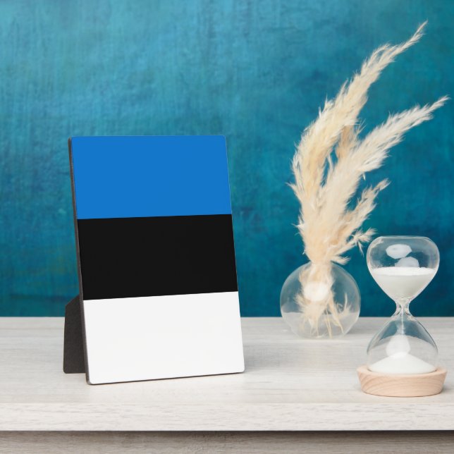 Estonia flag plaque (Side)