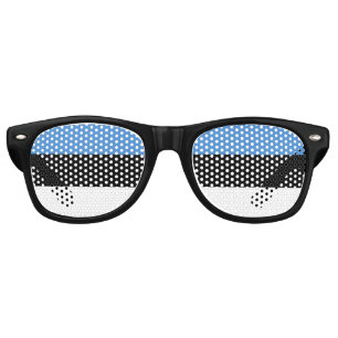 Estonia Flag Retro Sunglasses