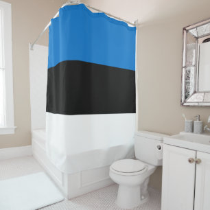 Estonia flag shower curtain