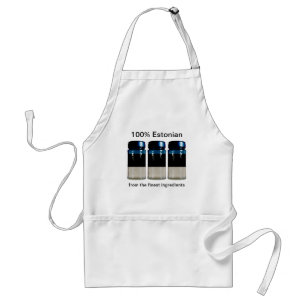 Estonia Flag Spice Jars Apron