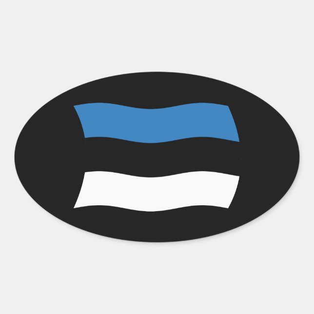 Estonia Flag Sticker (Front)