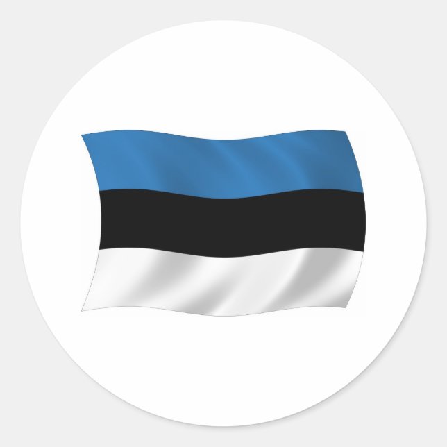 Estonia Flag Sticker (Front)