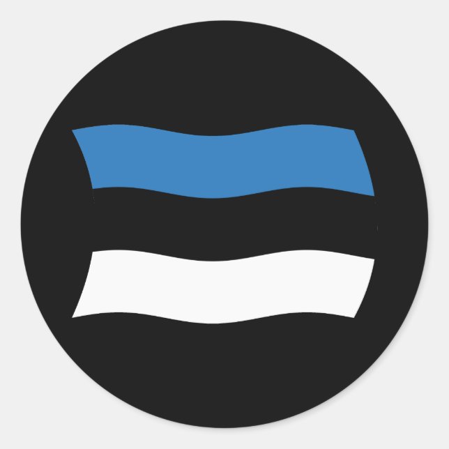 Estonia Flag Sticker (Front)