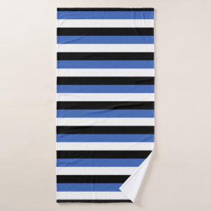 estonia flag stripes country symbol pattern lines bath towel