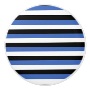 estonia flag stripes country symbol pattern lines ceramic knob