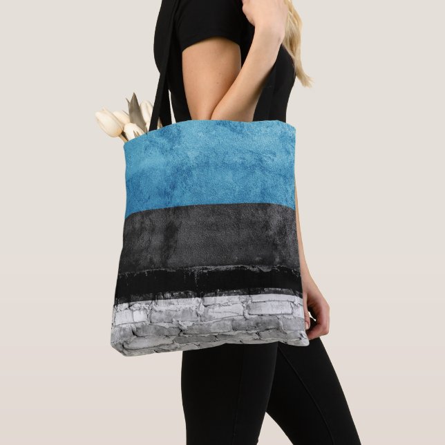 Estonia flag wall tote bag (Close Up)