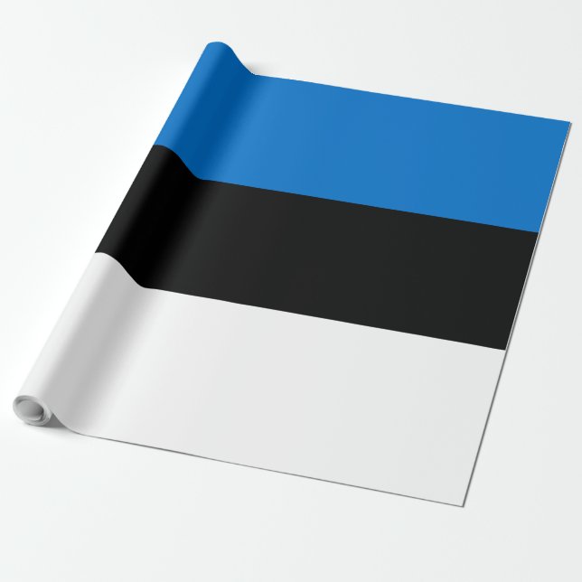 Estonia flag wrapping paper (Unrolled)