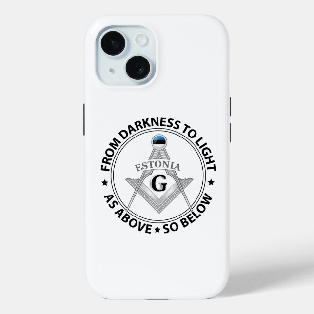 Estonia freemasonry sign Case-Mate iPhone case (Back)