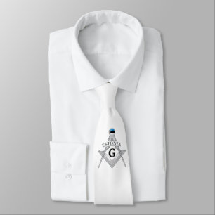Estonia freemasonry sign tie