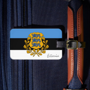 Estonia Luggage Tags, patriotic Estonian Flag Tag