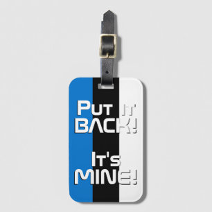 Estonia National Flag Funny Patriotic Luggage Tag