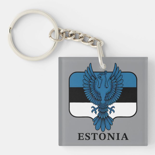 Estonia Northern Europe Key Ring (Front)