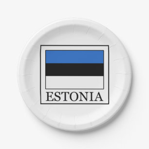 Estonia Paper Plate
