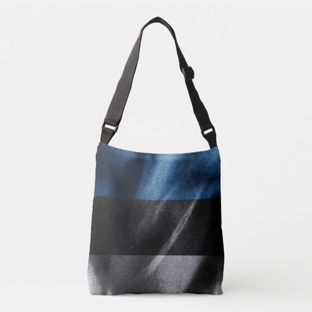 Estonia silk flag crossbody bag (Front)