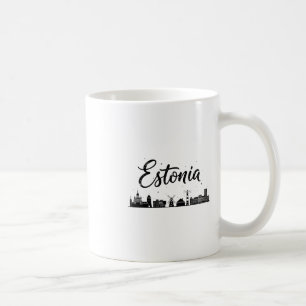 Estonia Skyline Travel Vacation Outfits Coffee Mug