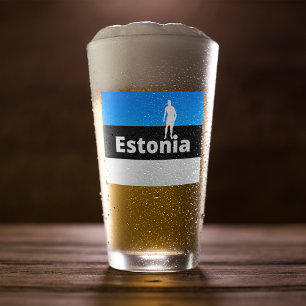 Estonia Soccer Glass
