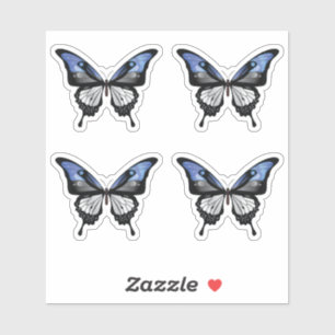 Estonia Swallowtail Butterfly Flag Sticker