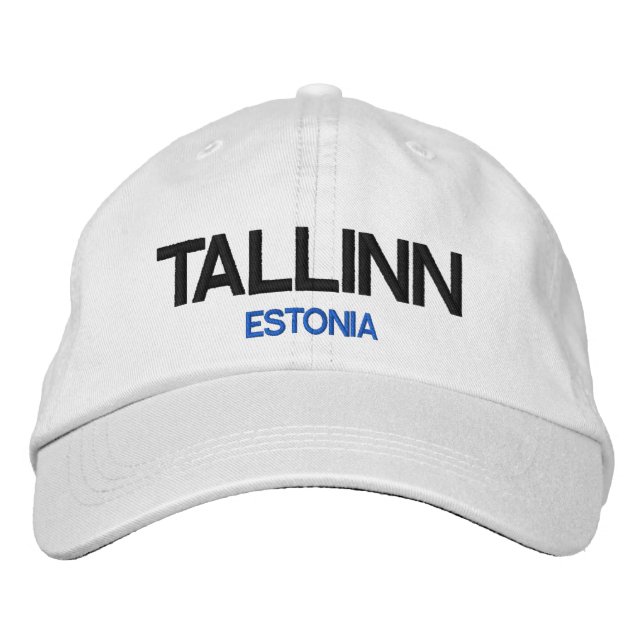 Estonia Tallinn Personalised Adjustable Hat (Front)