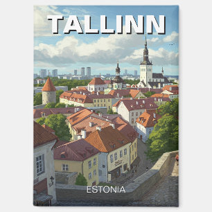 Estonia Tallinn Travel Magnet