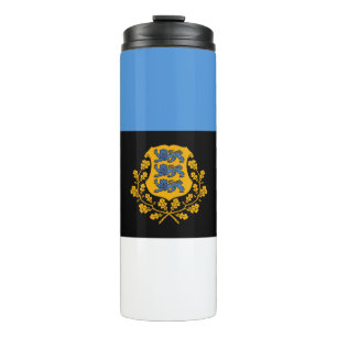 Estonia Travel Mug, patriotic Estonian Flag Thermal Tumbler