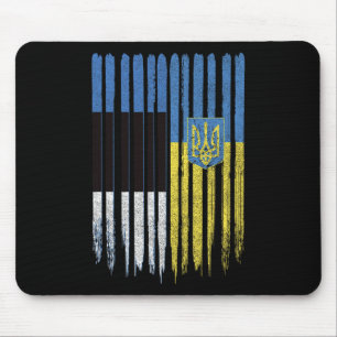 Estonia Ukraine Estonian Ukrainian Flag Mouse Pad
