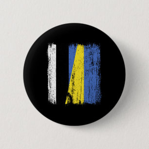 Estonia Ukraine Half Flag Estonian Ukrainian Herit 6 Cm Round Badge
