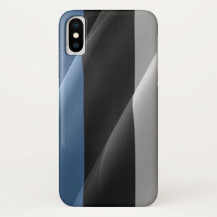 Estonia Waving Flag - iPhone X Case