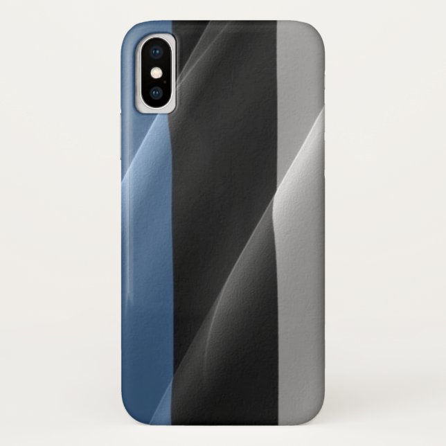 Estonia Waving Flag - Case-Mate iPhone Case (Back)