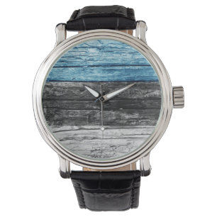 Estonia wooden flag watch
