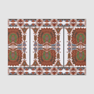 Estonian antique floral folk art embroidery tissue paper