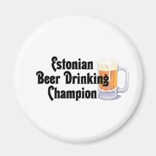 Estonian Beer Drinking Champion Magnet