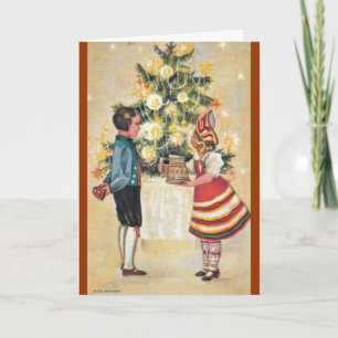 Estonian Boy + Girl Christmas Card