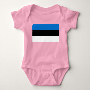 Estonian Flag Baby Bodysuit