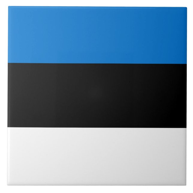 Estonian Flag Ceramic Tile (Front)