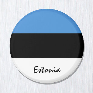 Estonian flag & Estonia travel, holiday/sports Magnet