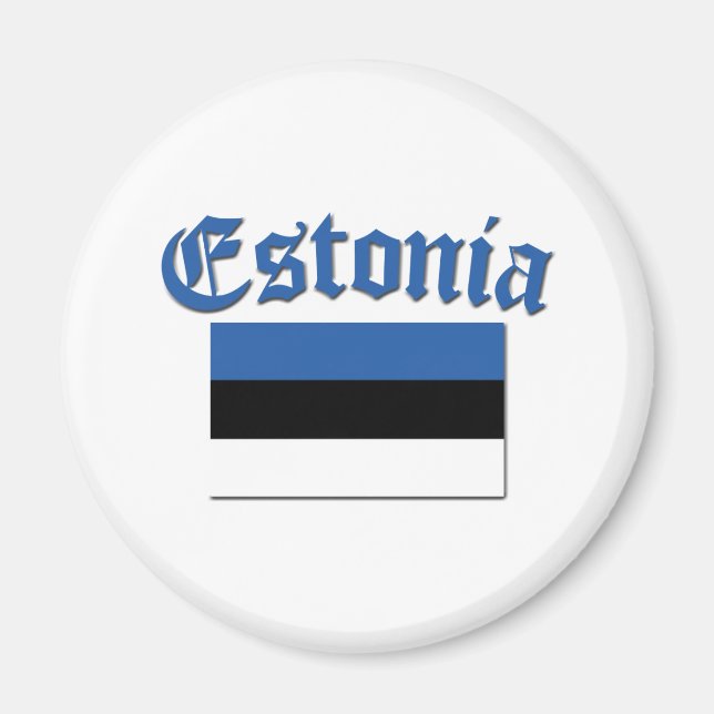 Estonian Flag Magnet (Front)